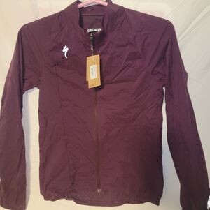 Womens Medium Cycling Windbreaker Fitted Foldable Lightweighy Road Mtb Gravel